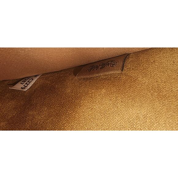 Coach 7287 Georgie Crossbody Bag Signature Canvas Chalk Gold Chain Strap Leather - Picture 4 of 12